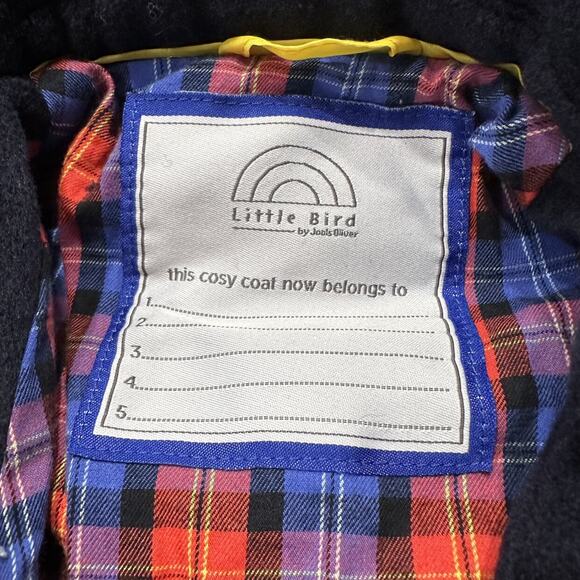 Little Bird by Jools Oliver Blue Wool Coat - Picture 8 of 9